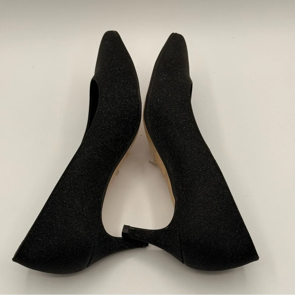 Raphael Sarti Elite Black Sparkle Women's Low Heels Size 37 - Picture 7 of 17